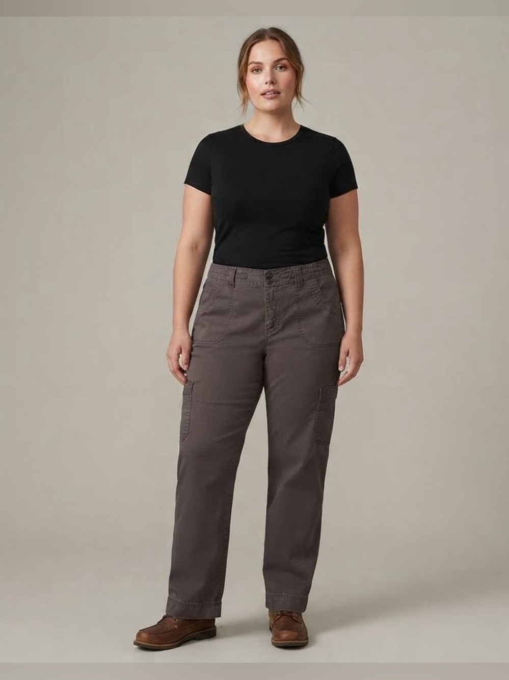 VENEZIA Utility Cargo Pant 20 Chocolate Brown EUC